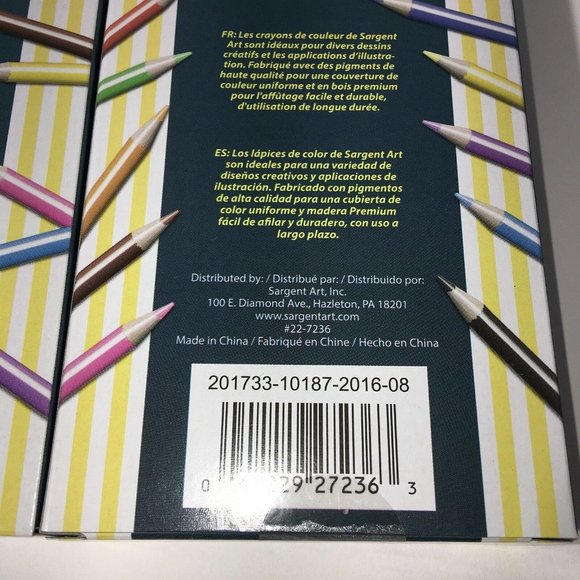Sargent Art 36 Assorted Colored Pencils 7" Sharpened NonToxic Illustrate Drawing - Picture 5 of 12